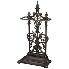 Antique Victorian Cast Iron Umbrella Stand