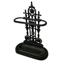Victorian Cast Iron Walking Stick Stand or Umbrella Stand A charming piece Victorian Cast Iron Walking Stick Stand or Umbrella Stand A charming piece