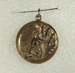 Victorian Cat Tails Paste Locket