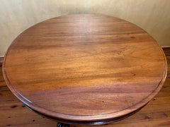 Victorian Cedar Tilt Top with Claw Feet Dining Table