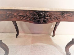 Victorian Center table “Belter” Rosewood
