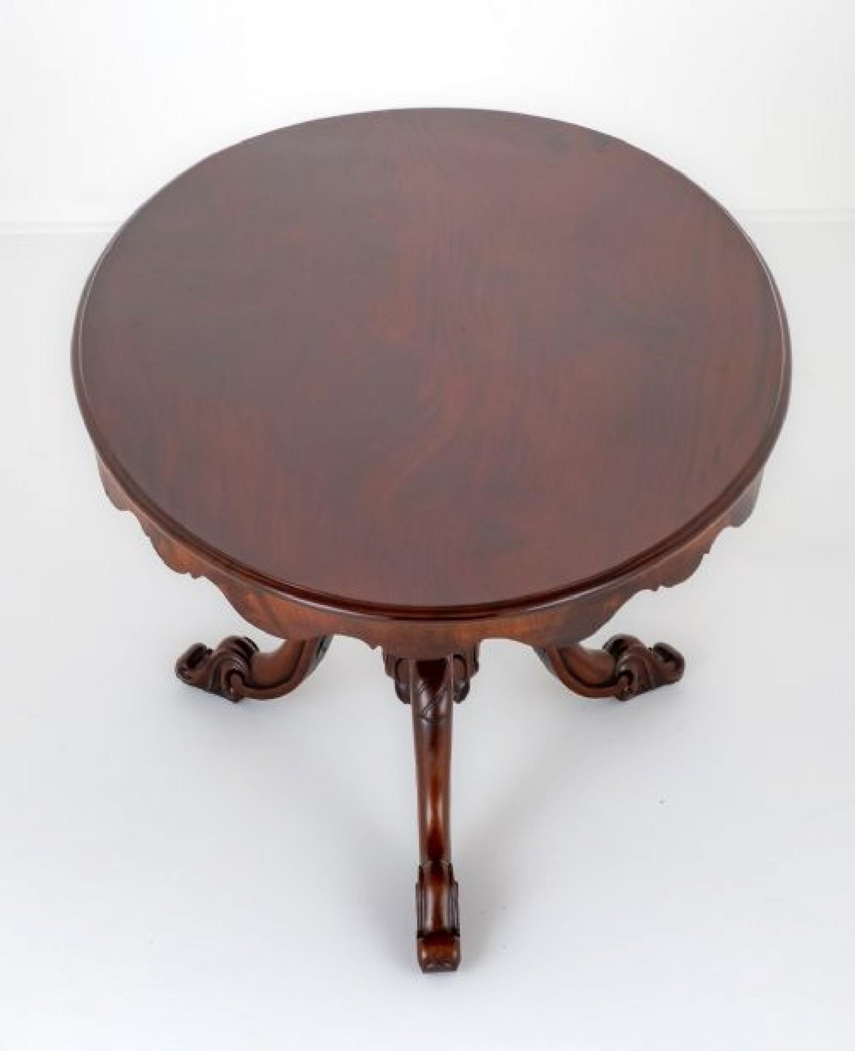 Victorian Centre Table Antique Mahogany, 1850 1