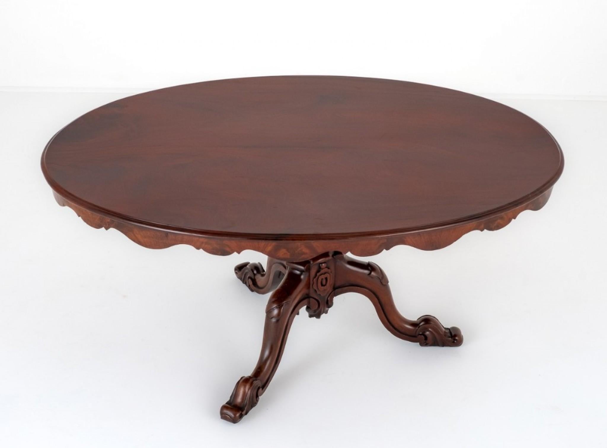 Victorian Centre Table Antique Mahogany, 1850 5
