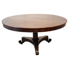 Mesa Centro Victoriana Caoba Periodo 1840 Comedor