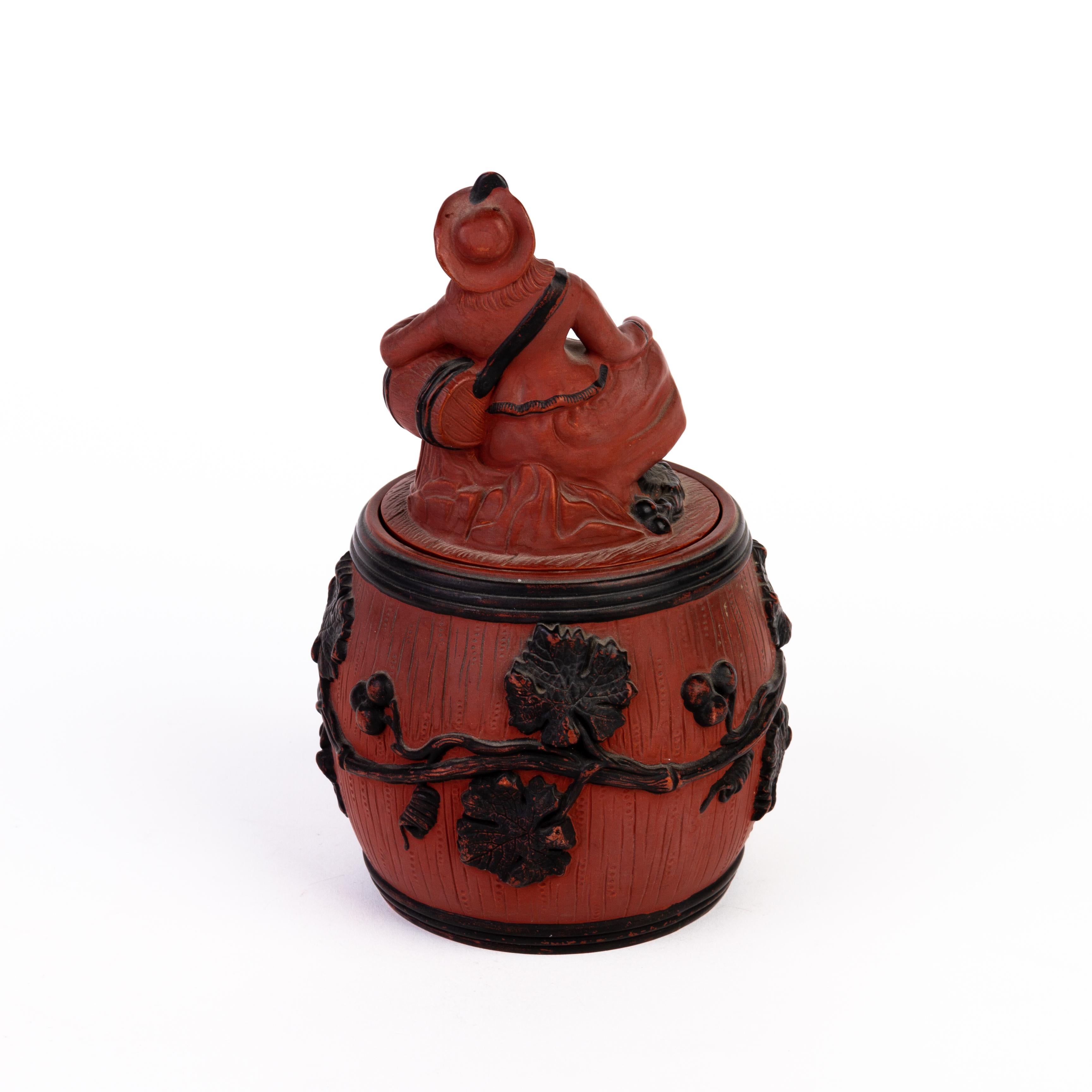 Victorian Ceramic Tobacco Jar 19th Century  In Good Condition For Sale In Nottingham, GB