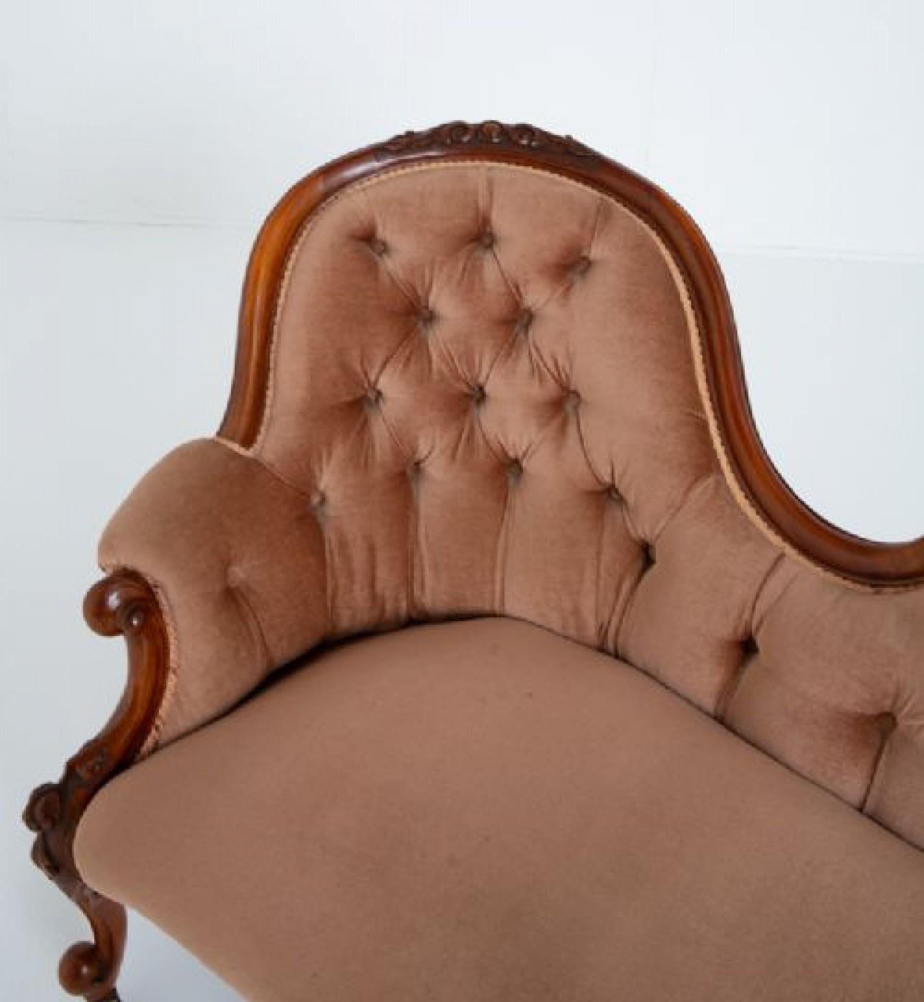 Victorian Chaise Longue Day Bed Couch Mahogany 1860 3