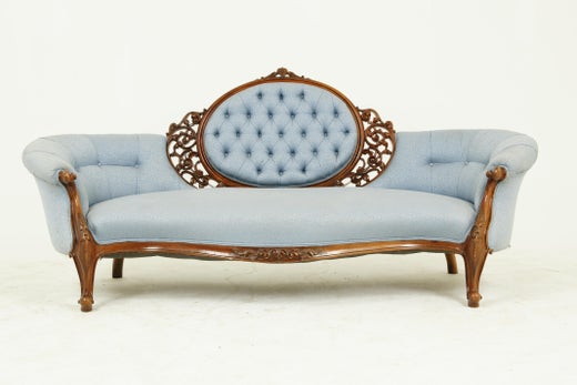Antique Chaise Lounge Victorian Loveseat Vintage Settee Scotland 1870 B1528 At 1stdibs