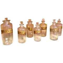 Antique Victorian Chemistry Bottles