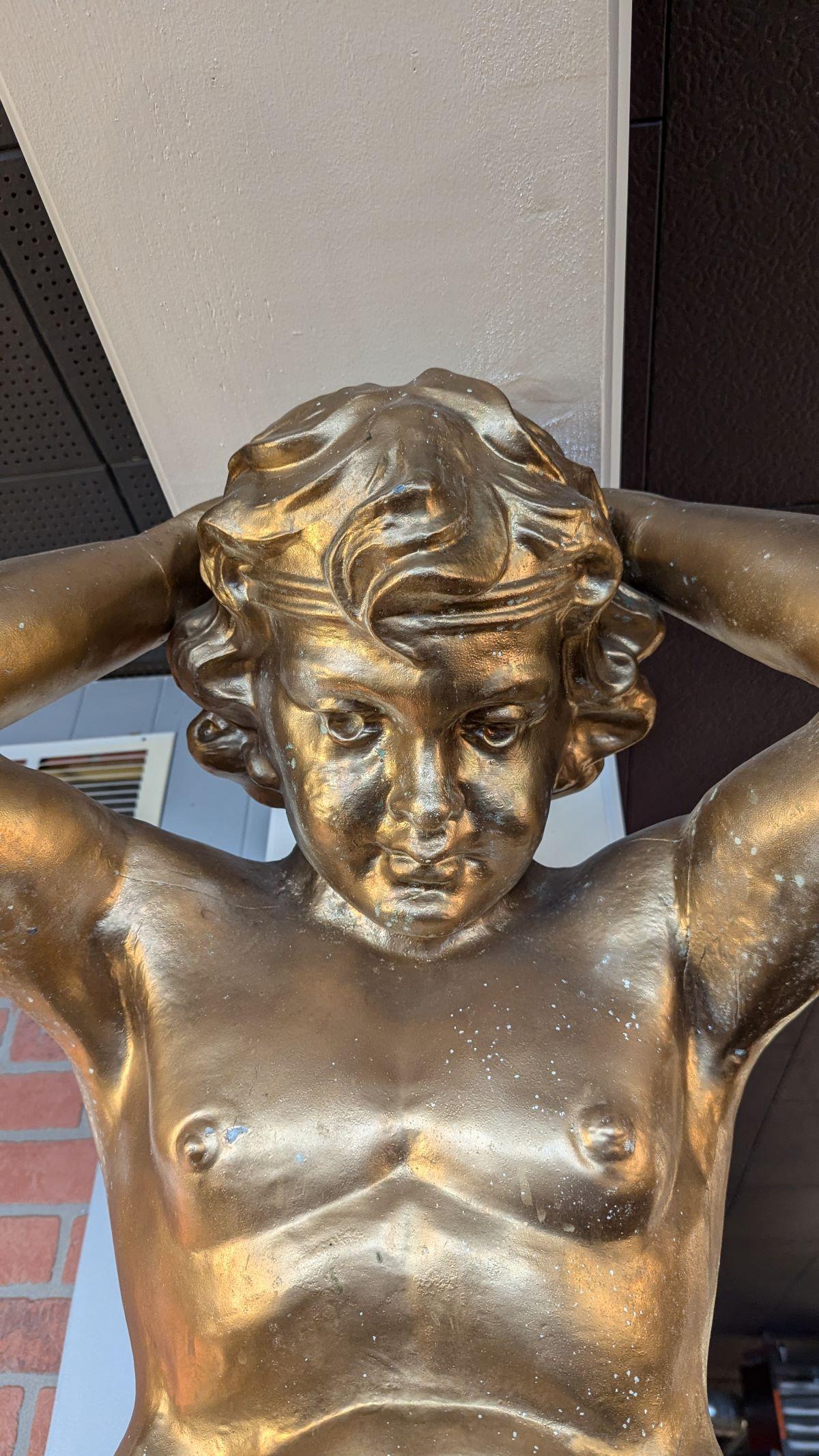 Victorian Cherub Corbel pair For Sale 1