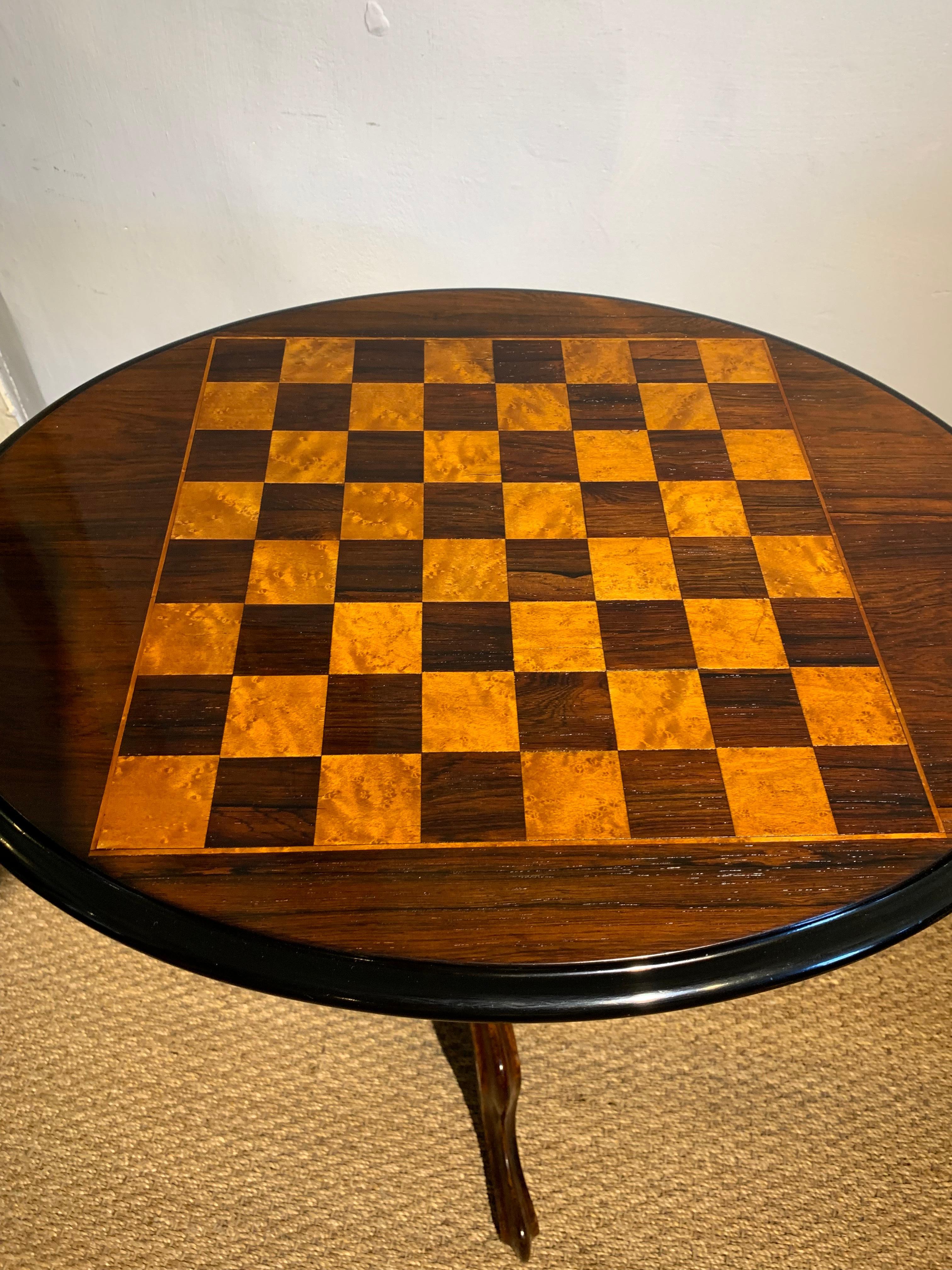 Victorian Chess table For Sale 1