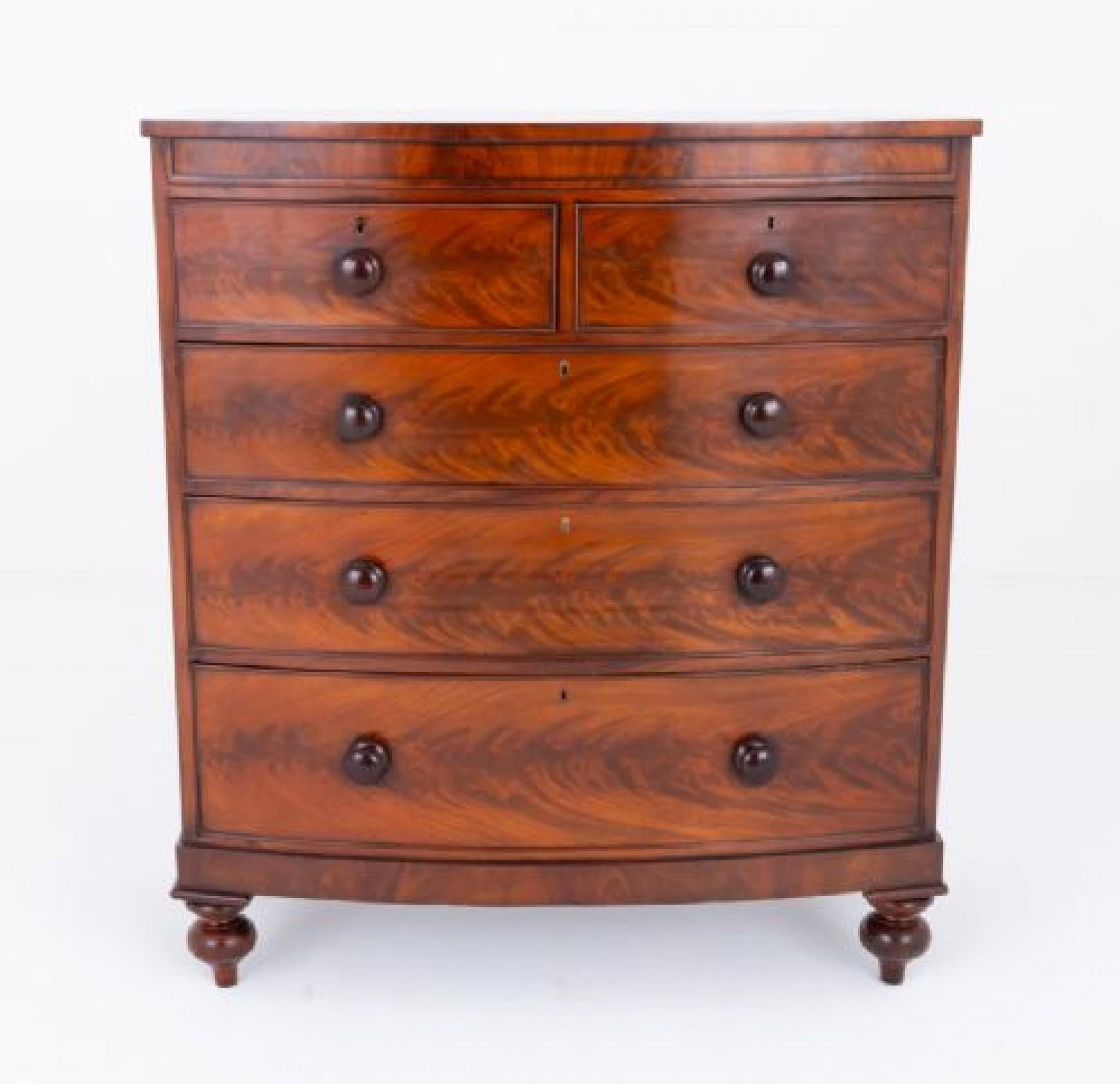 Cajonera Victoriana Arco de Caoba 1860 Victoriano en venta