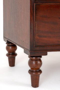 Victorian Chest Drawers Mahogany Bow Front, 1850