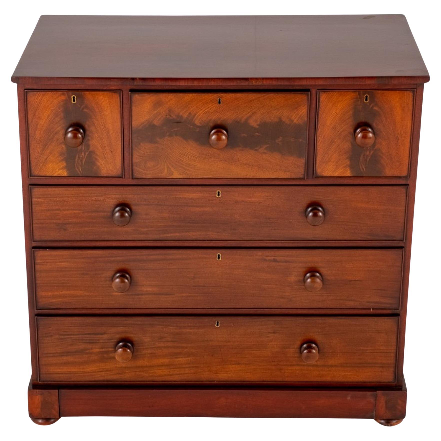 Victorian Chest Drawers Period Mahogany 1860 For Sale