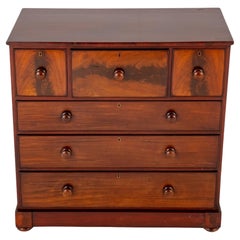 Antique Victorian Chest Drawers Period Mahogany 1860