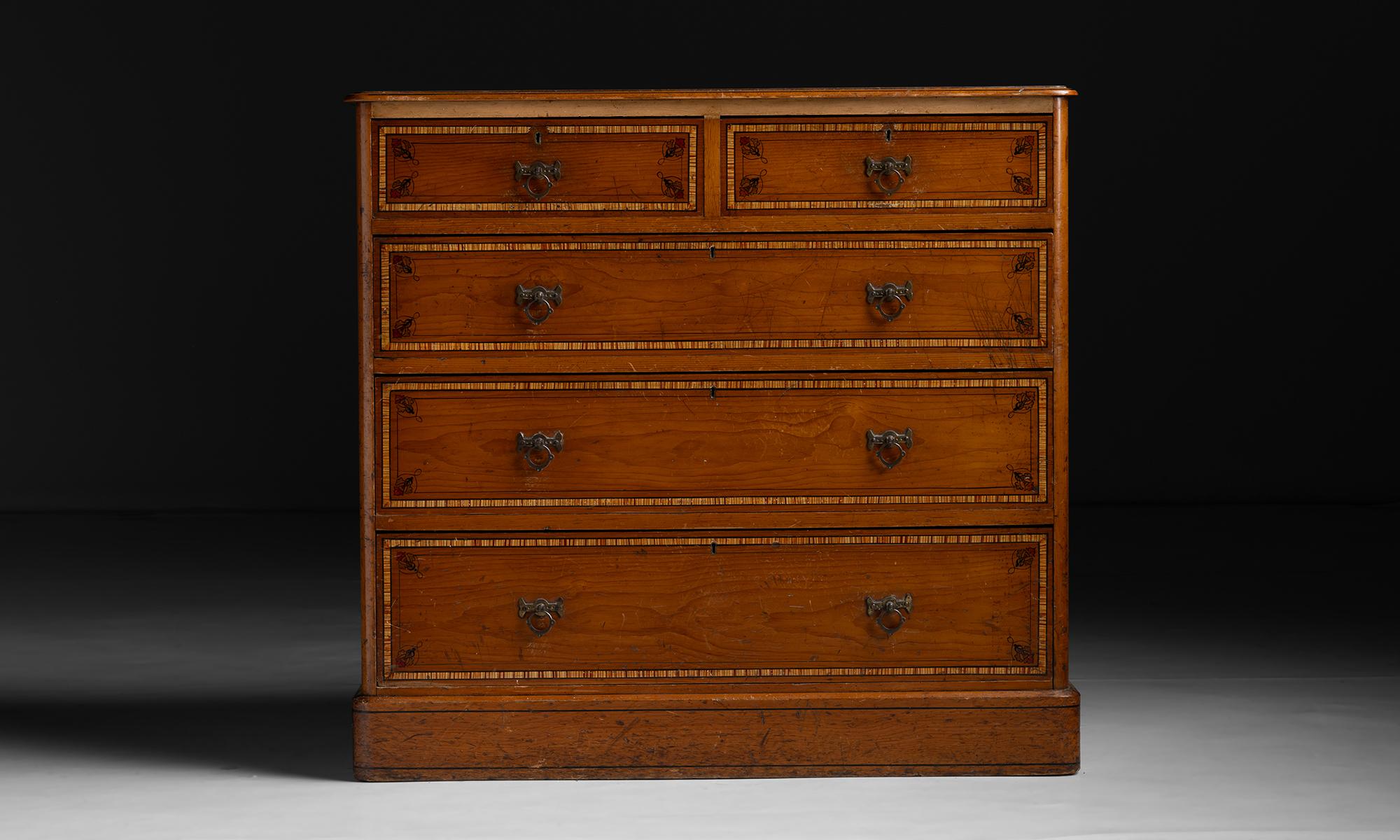 English Victorian Chest of Drawers, England circa 1890