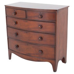Victorian Chest of Drawers Mahogany Bow Front