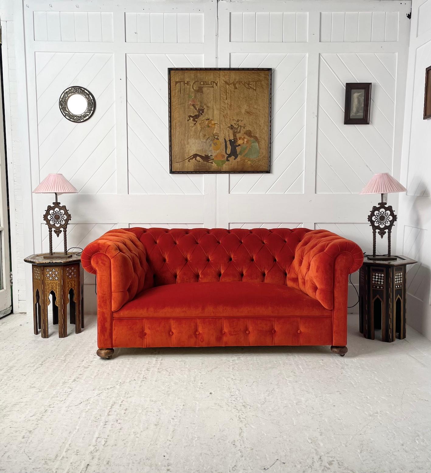 Victorian Chesterfield Settee In Good Condition In Petworth, GB