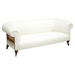 Used Victorian Chesterfield Sofa with Turned Legs