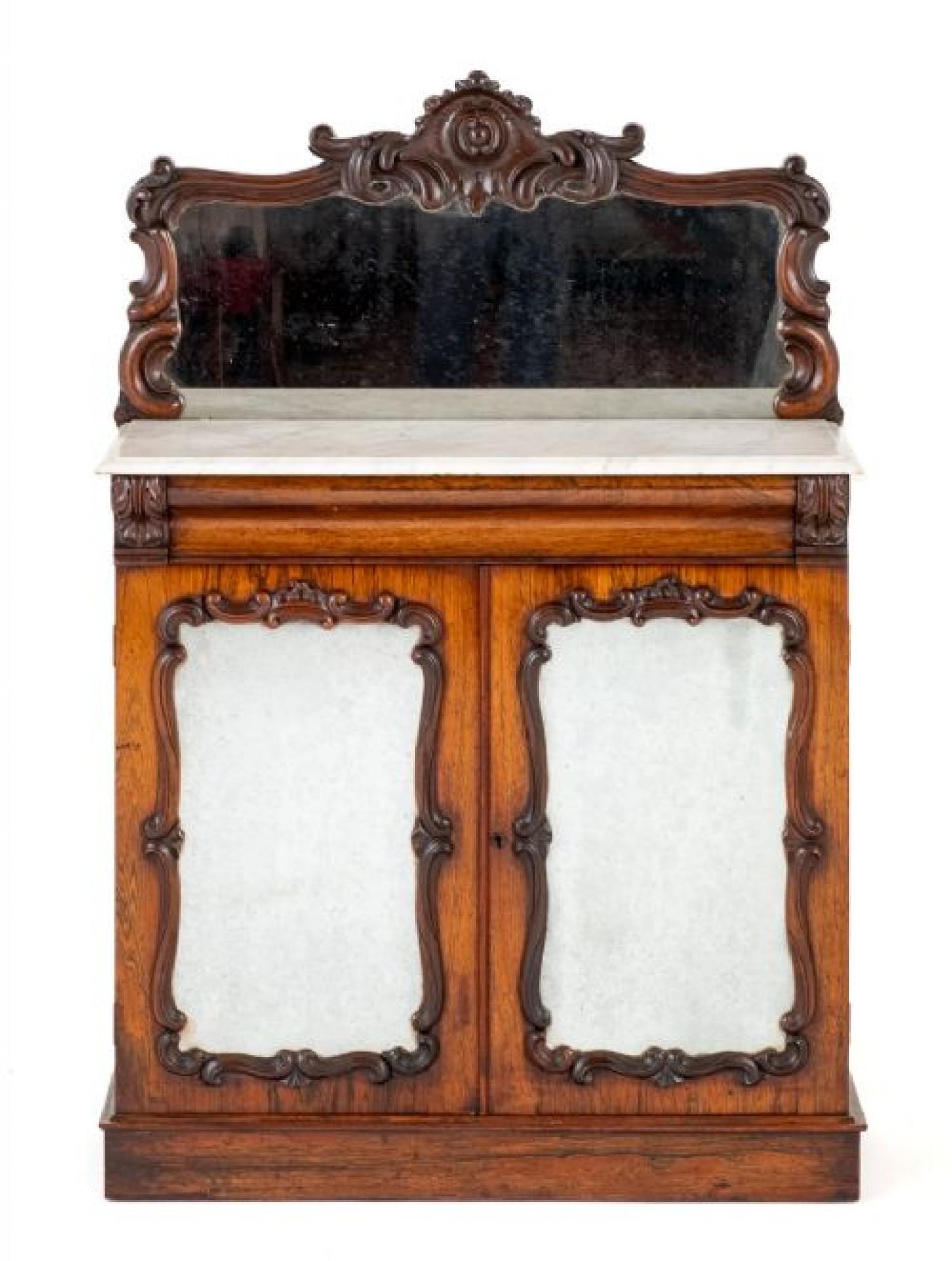 Victorian Chiffonier Mahogany Sideboard 1860 In Good Condition In Potters Bar, GB