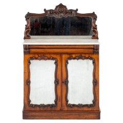 Antique Victorian Chiffonier Mahogany Sideboard, 1860