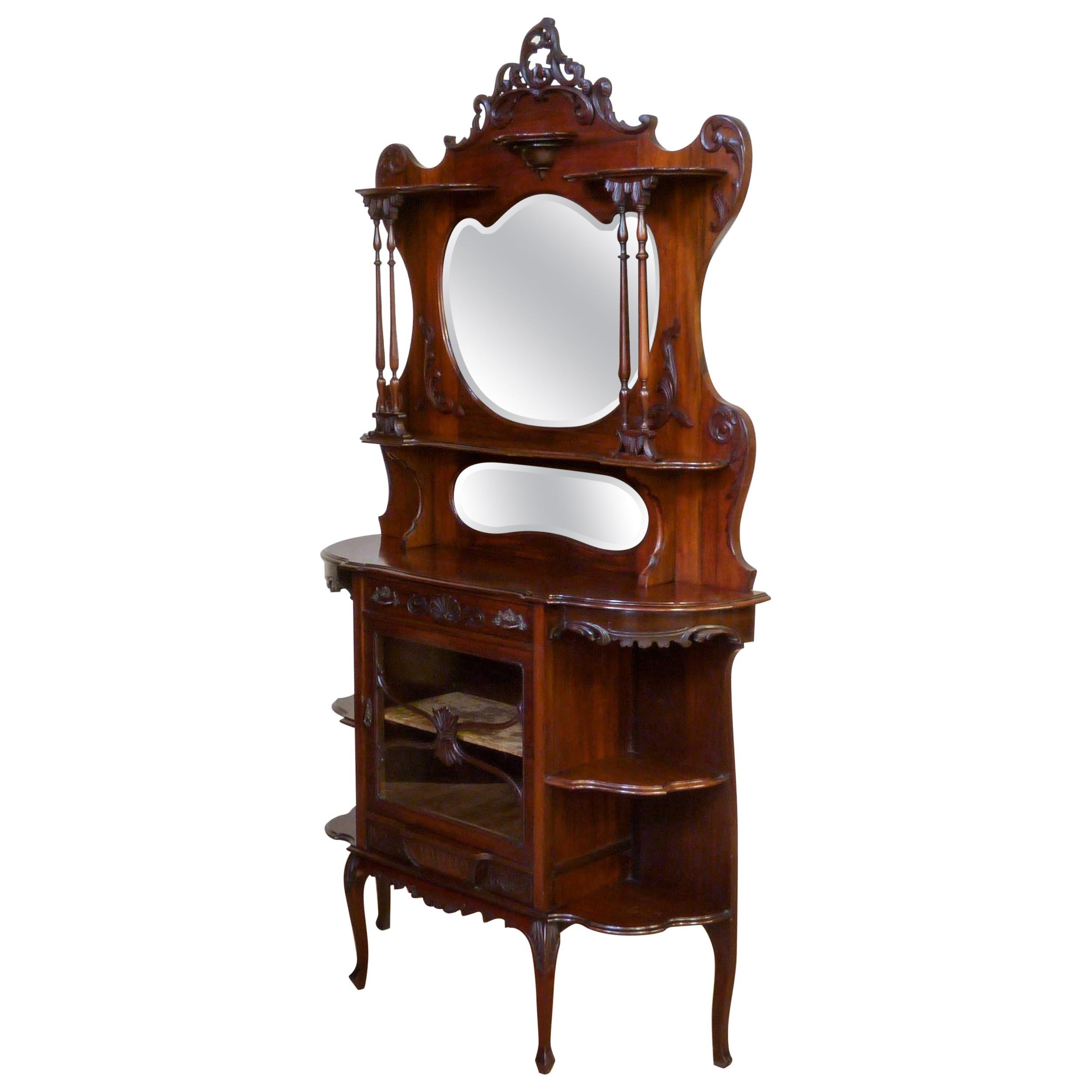 Victorian Chiffonier Side Cabinet For Sale