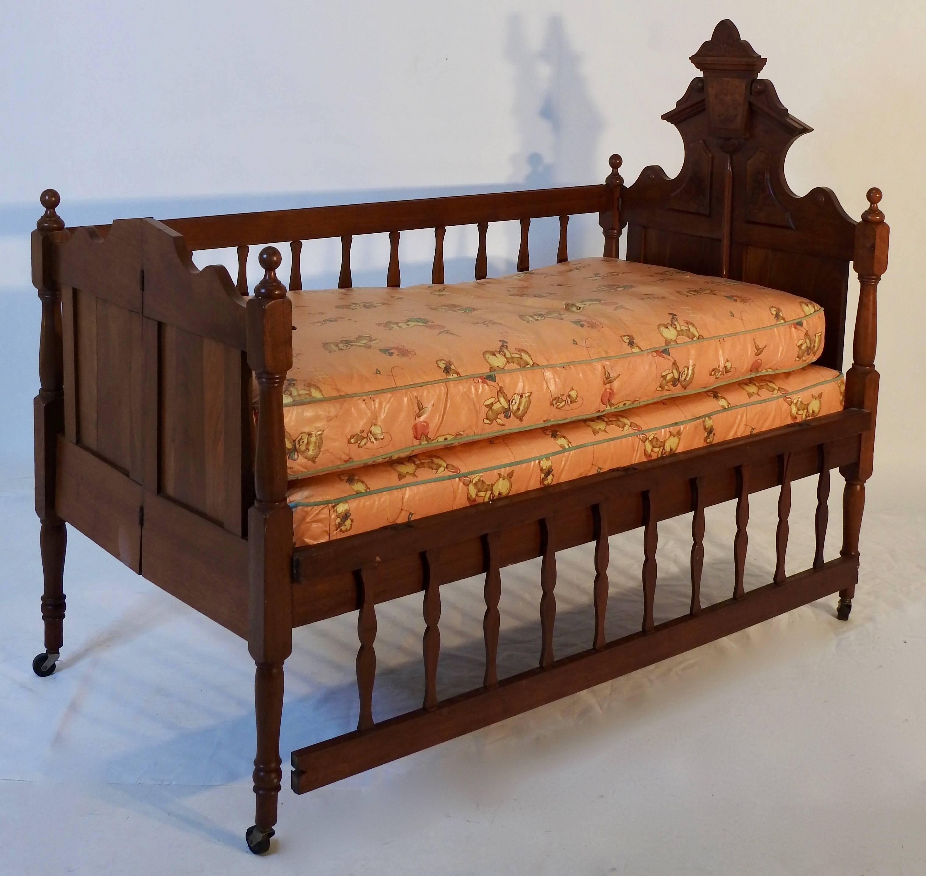 antique childs bed
