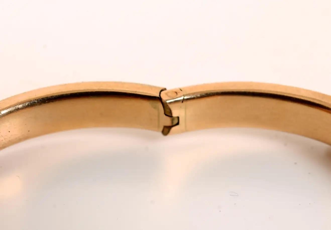 Victorian Child's Buckle Belt Bracelet c1880 in 14K Yellow Gold For Sale 2