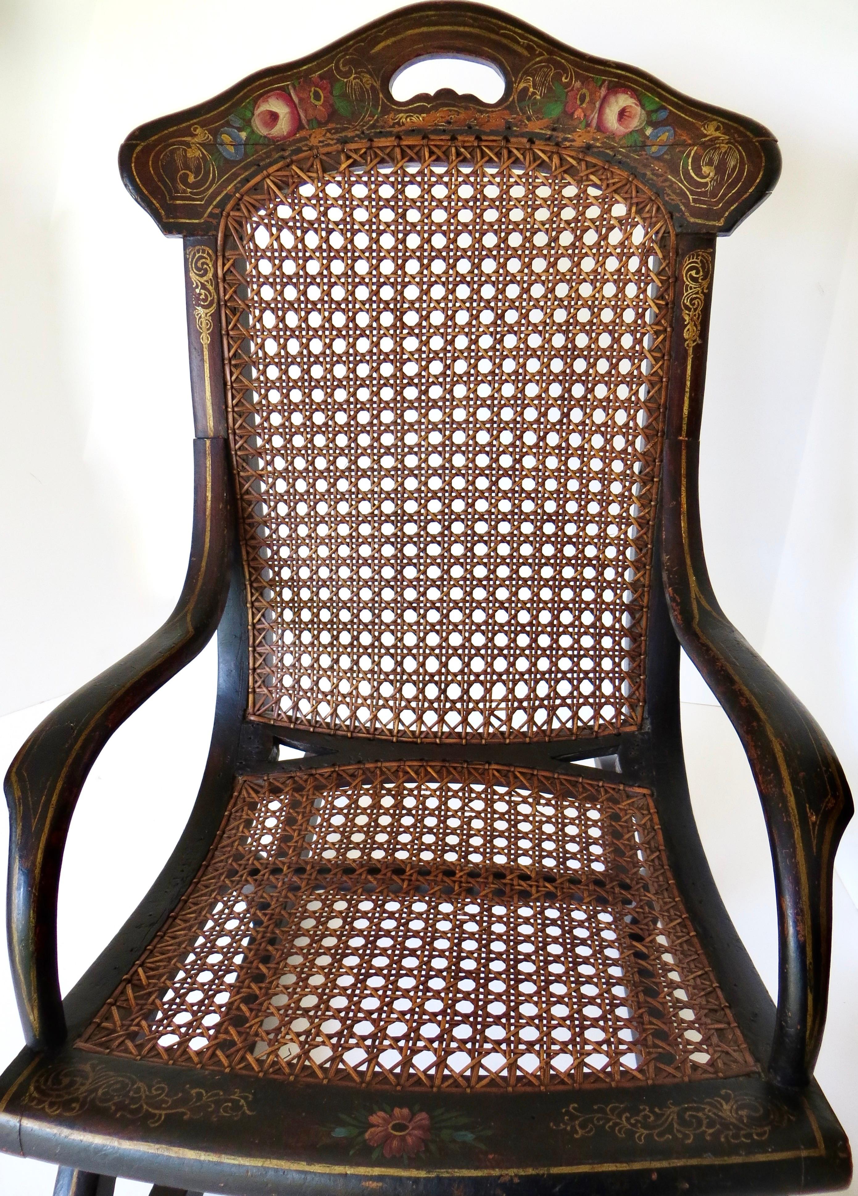 Wood Victorian Child's Rocking Chair. American, Circa 1875 For Sale