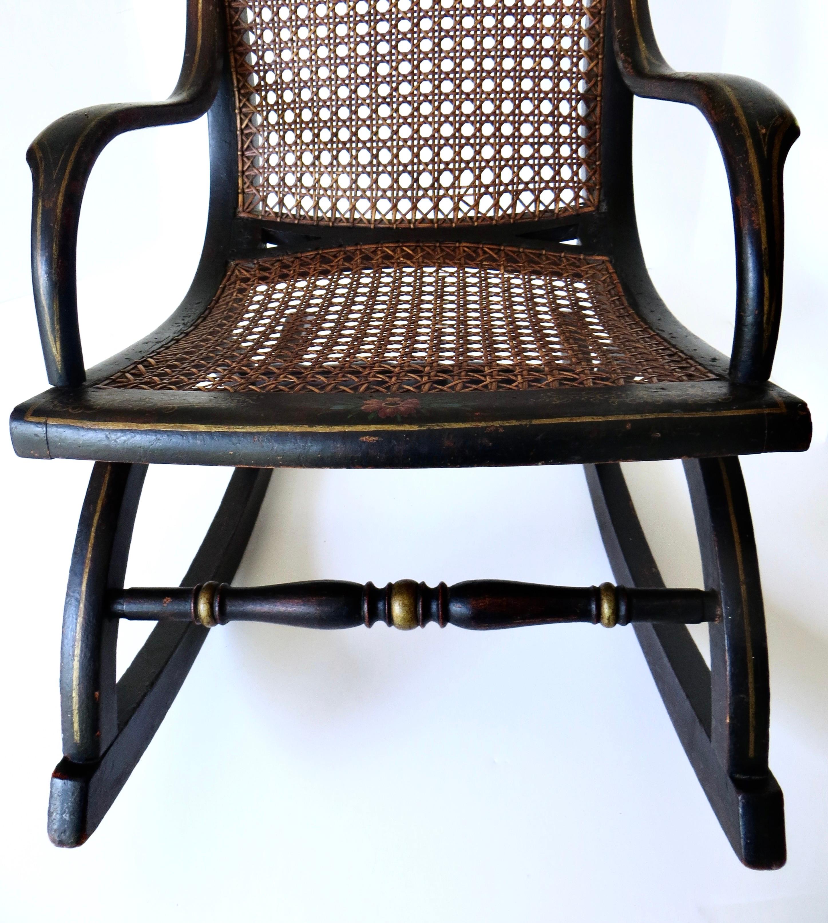 Chaise à bascule d'enfant victorienne Américain, vers 1875 en vente 1