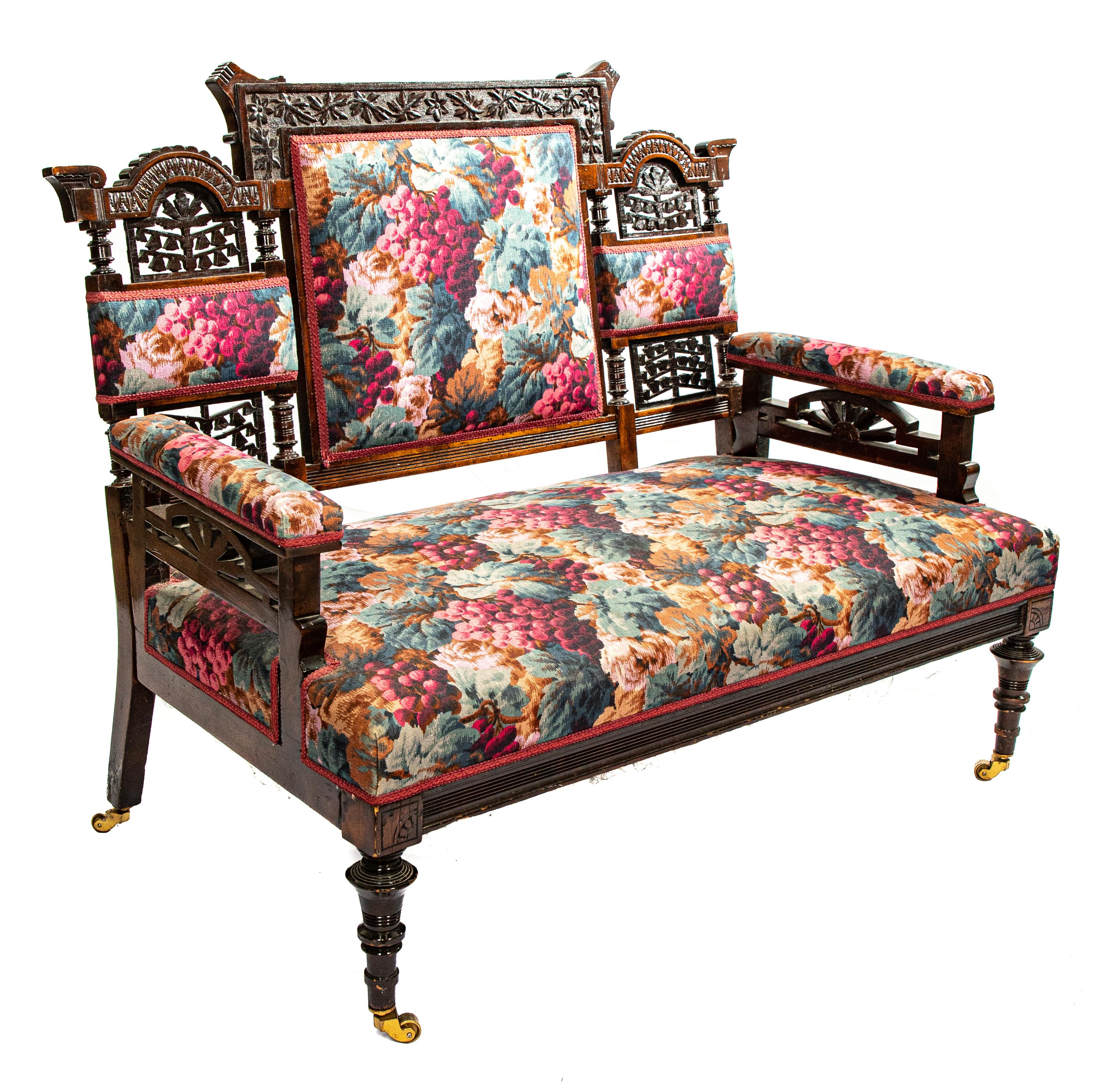 19th Century Victorian Childs Settee For Sale