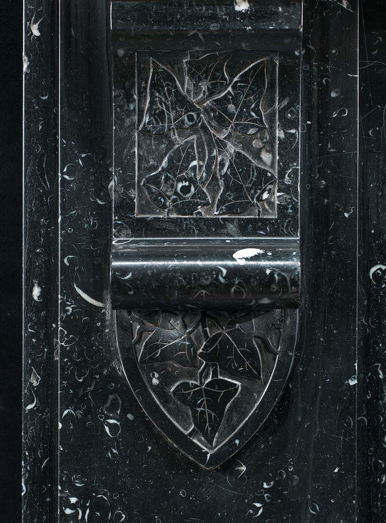 Victorian Chimneypiece in Black Kilkenny Fossil Marble For Sale at 1stDibs fossil watches