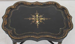Victorian Chinoiserie Papier Mache Tray Table