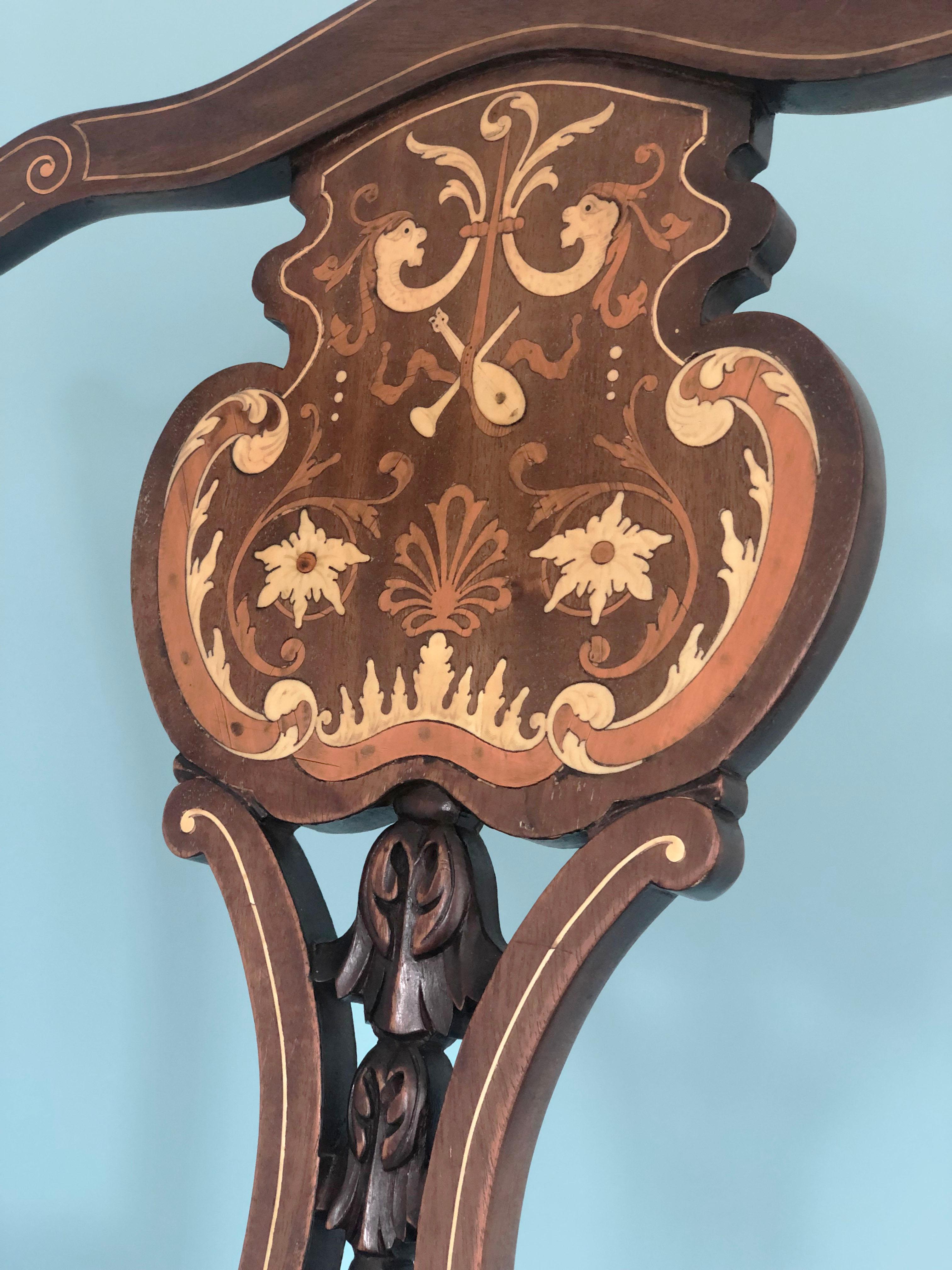 Fait main Fauteuil victorien Chippendale Revival, fin du 19e siècle en vente