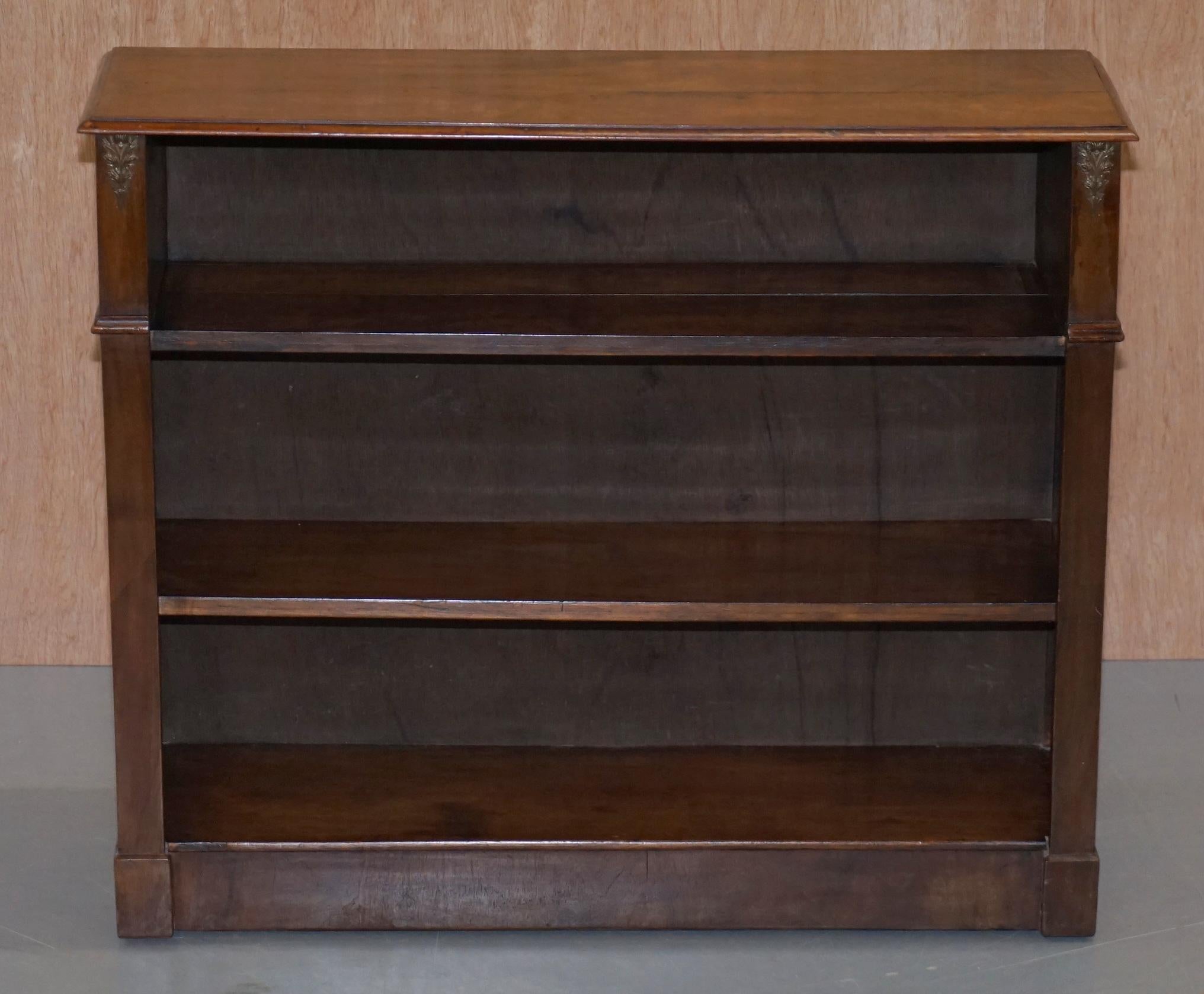 We are delighted to offer for sale this lovely Victorian Dwarf open Library bookcase in Walnut

A good looking well made and decorative piece. Dwarf bookcases are very versatile pieces as they can be used in almost any room and still look
