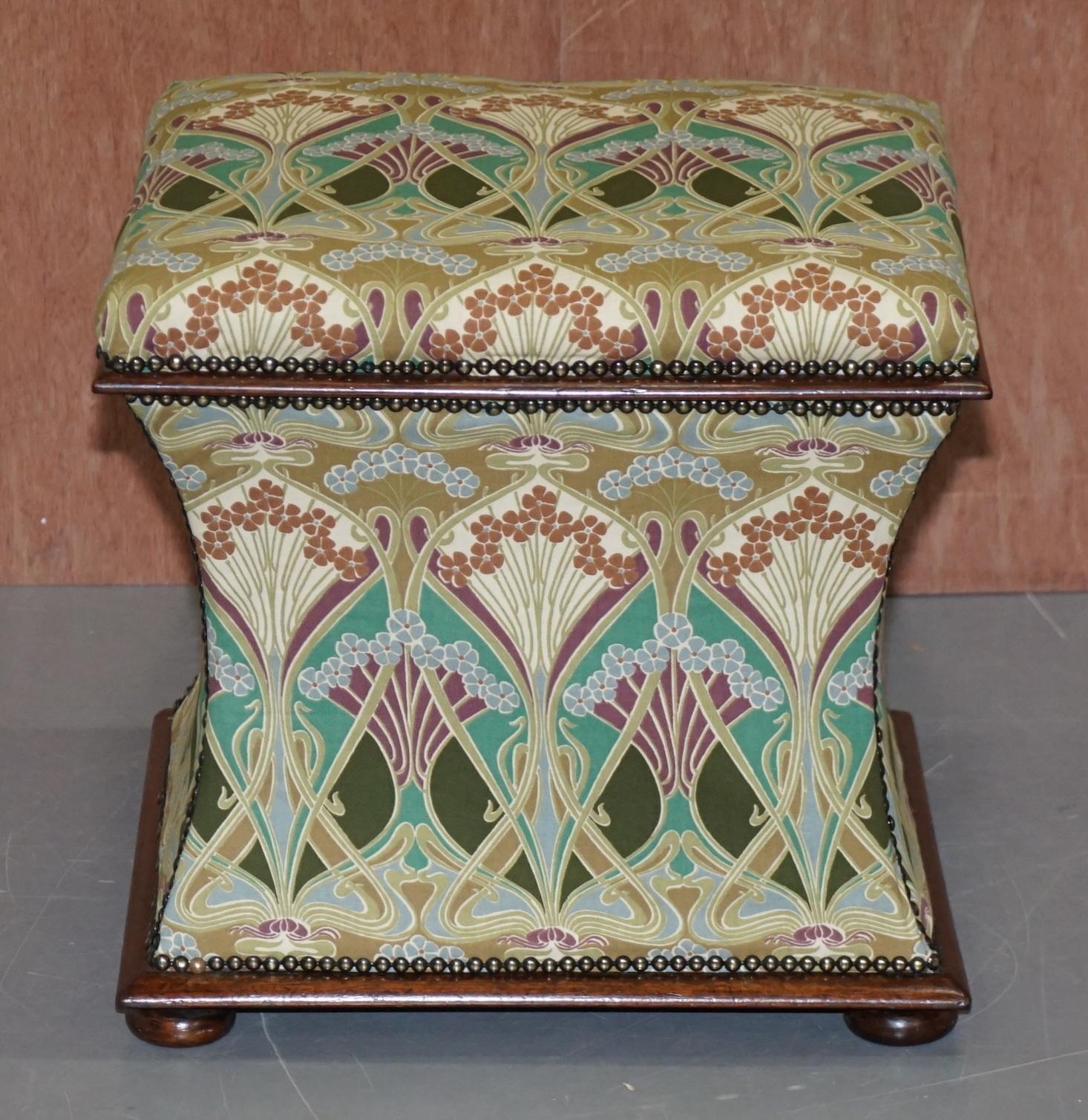 We are delighted to offer for sale this lovely original Victorian ottoman footstool upholstered with Liberty London Ianthe fabric 

My favourite type of stool in my favourite liberty’s fabric! Ianthe is a pleasure to own and live with, it looks