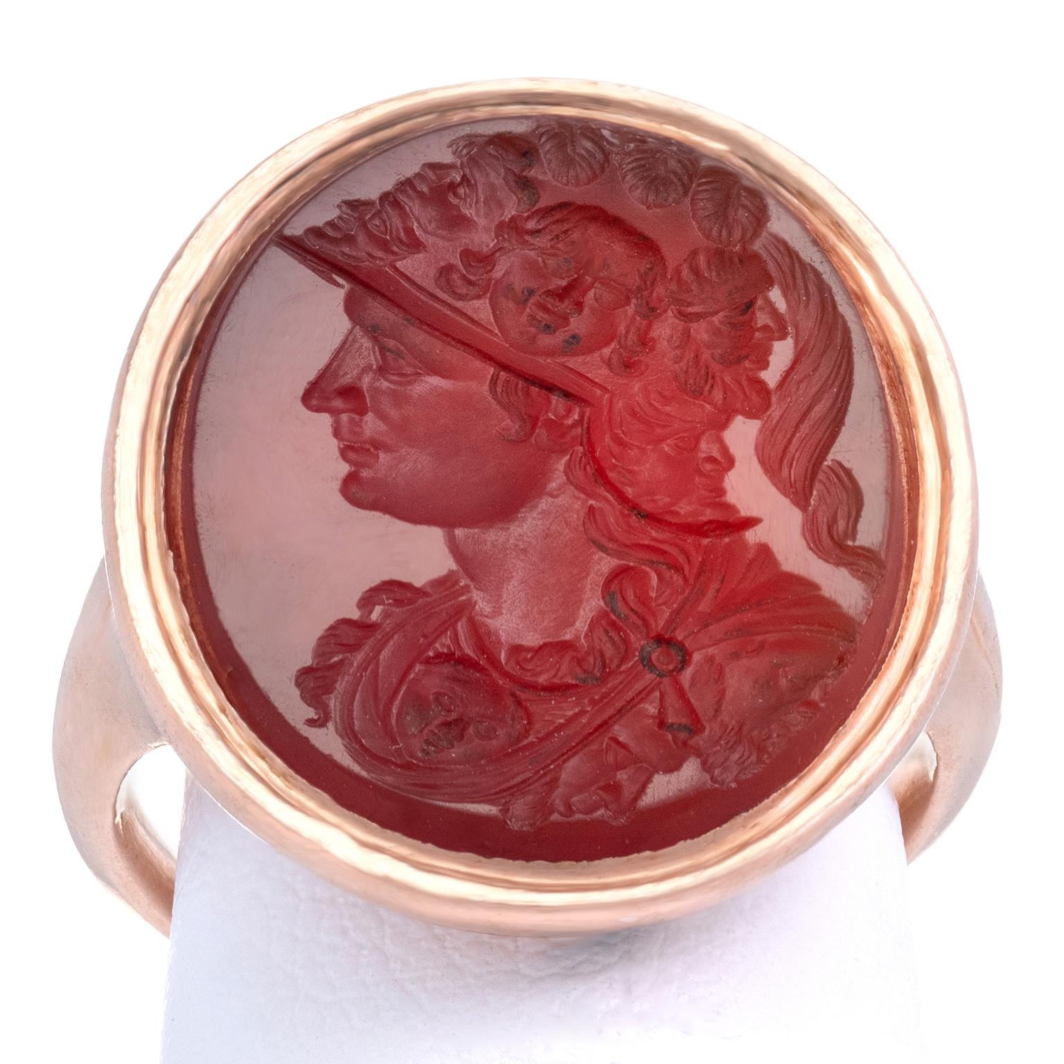 Victorian Classical Intaglio Ring For Sale 2