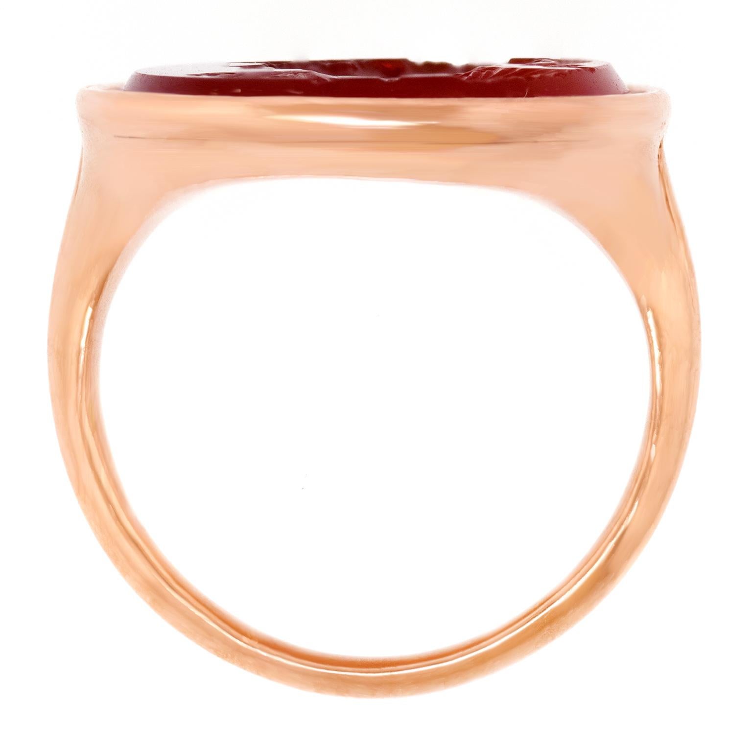 Victorian Classical Intaglio Ring For Sale 4