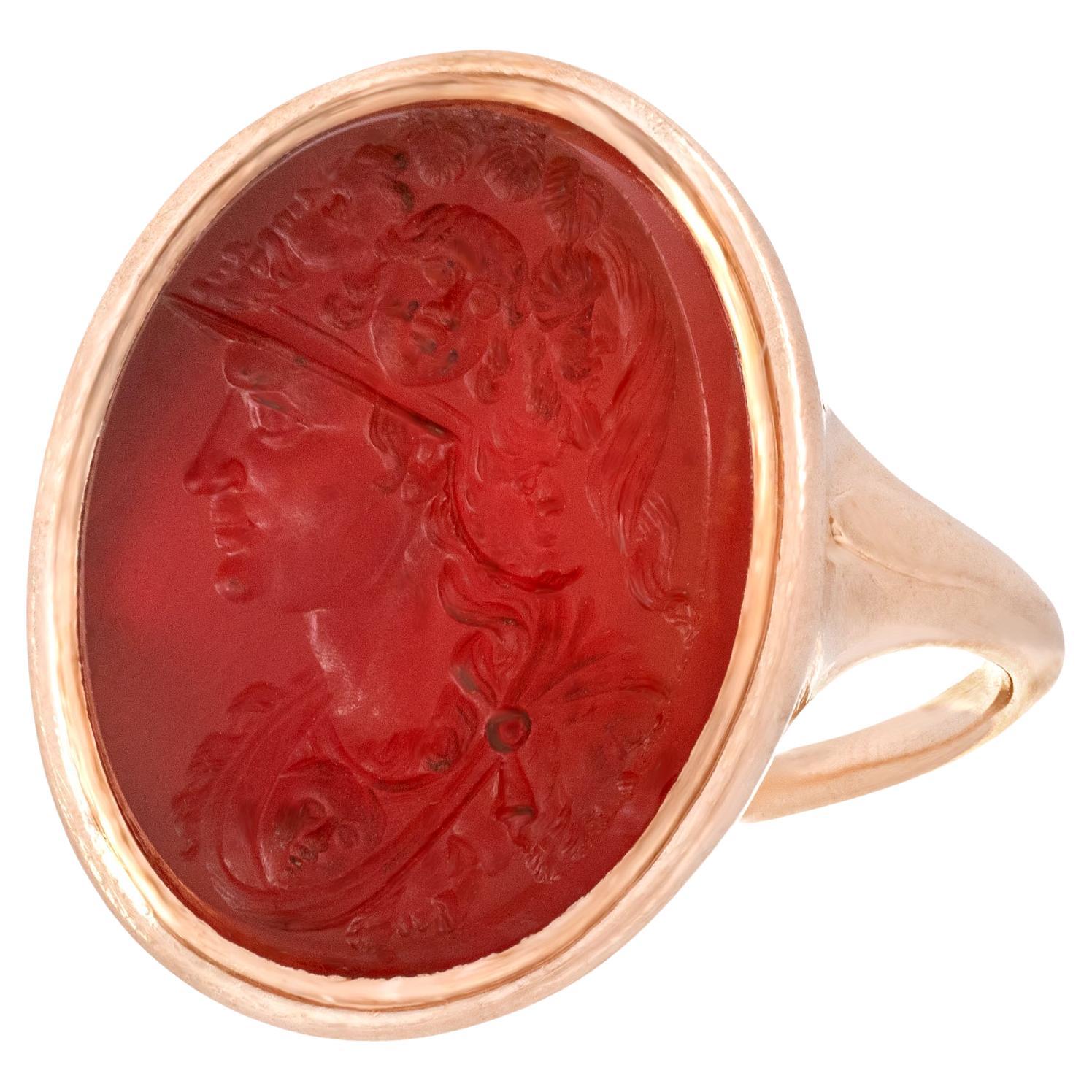 Victorian Classical Intaglio Ring For Sale