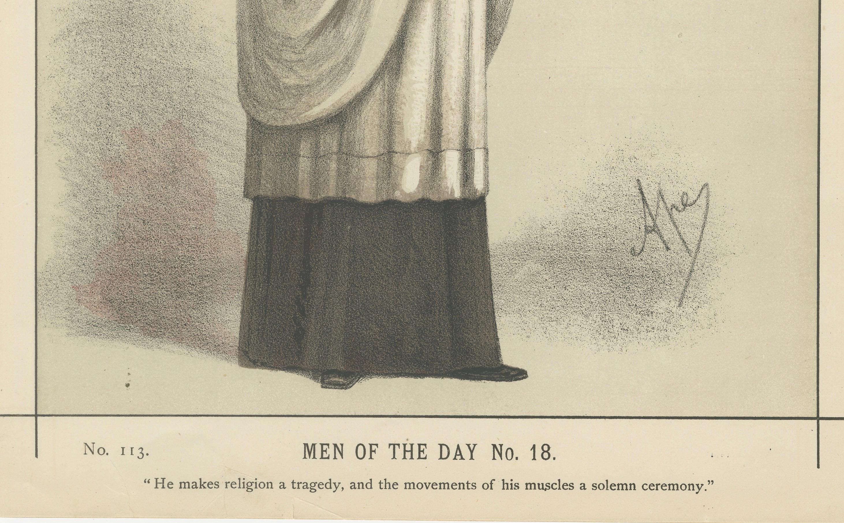 Victorian Clergyman Caricature – Vanity Fair Men of the Day, 1870
