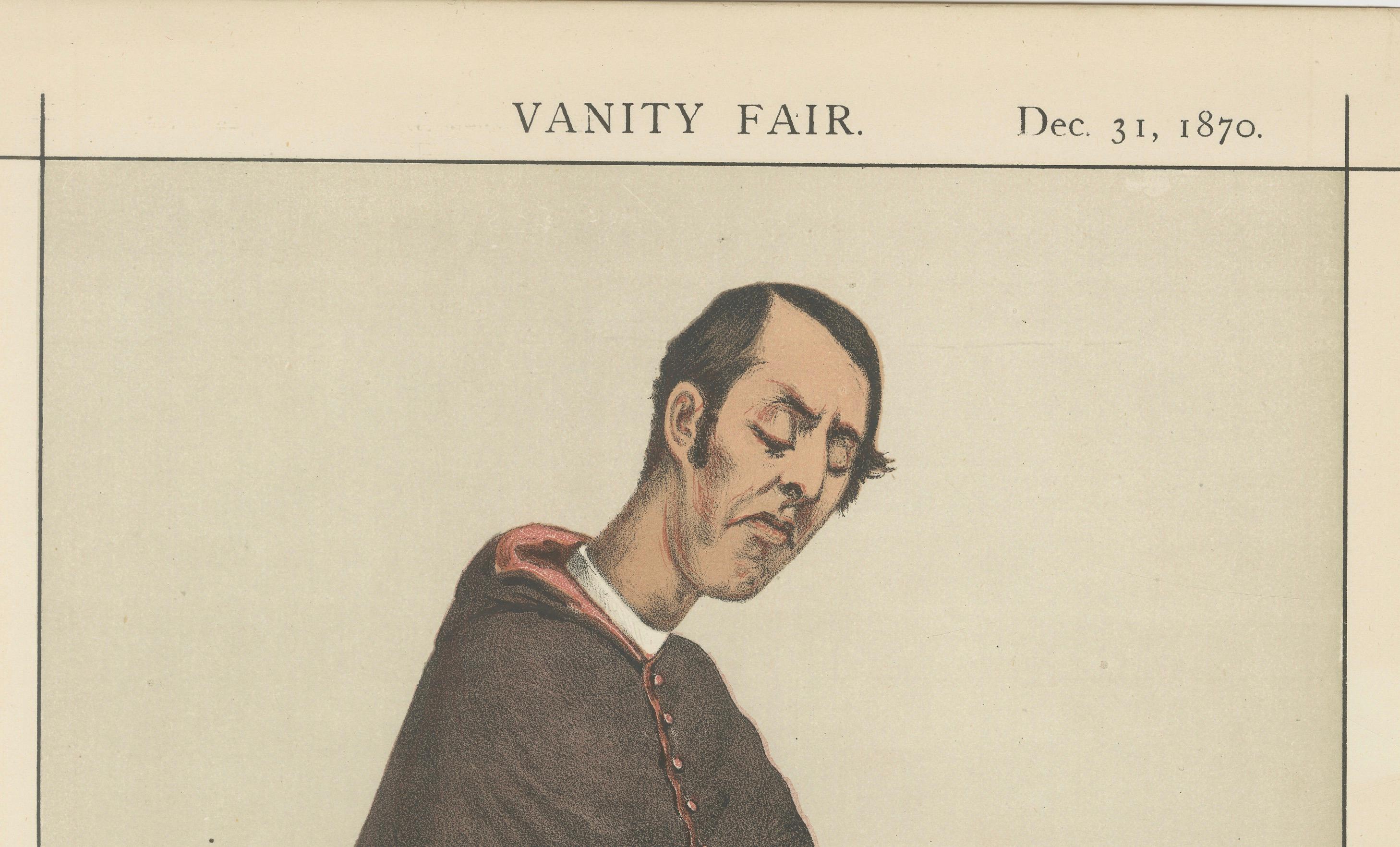 Victorian Clergyman Caricature – Vanity Fair Men of the Day, 1870