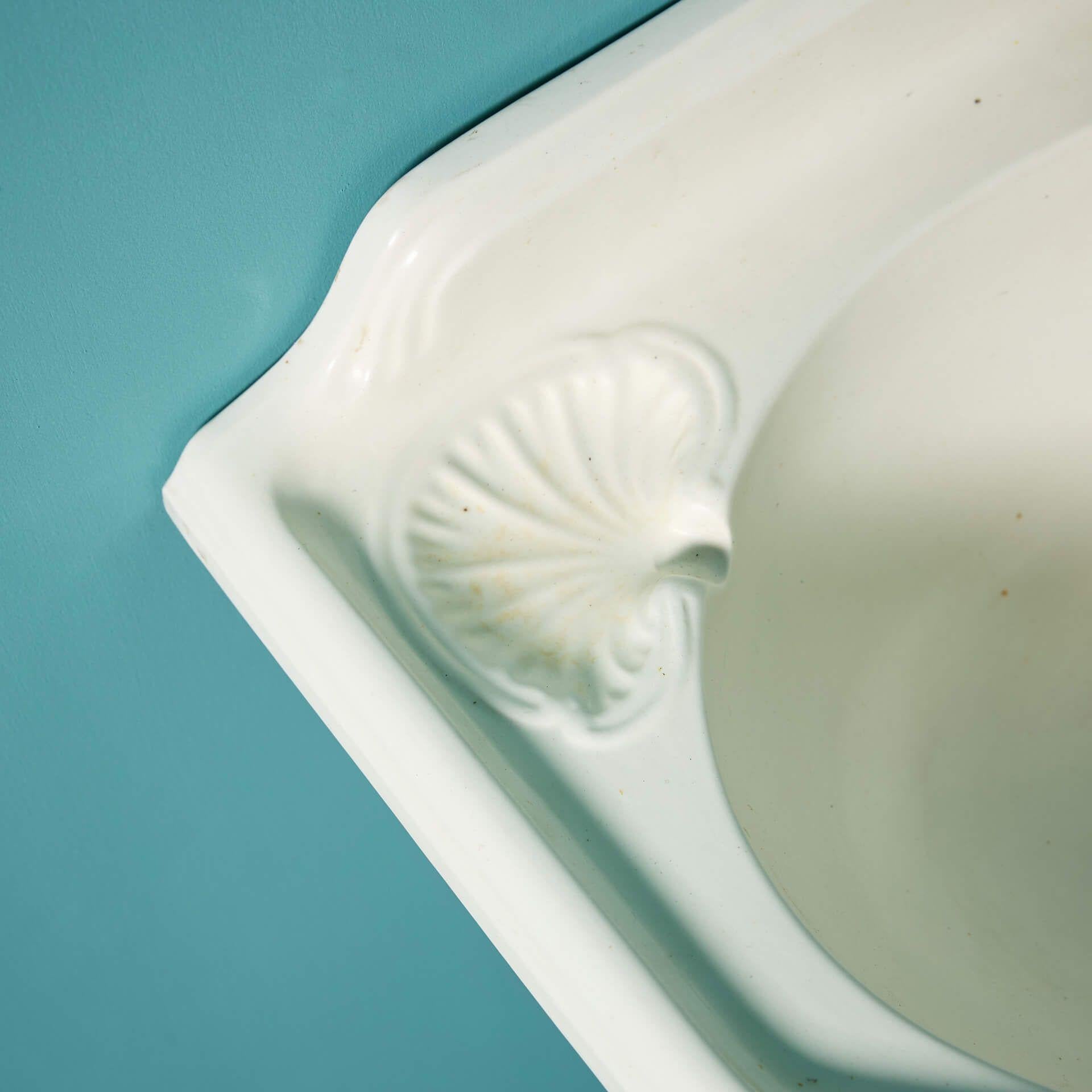 Victorian Cloakroom Porcelain Corner Sink with Bracket 1