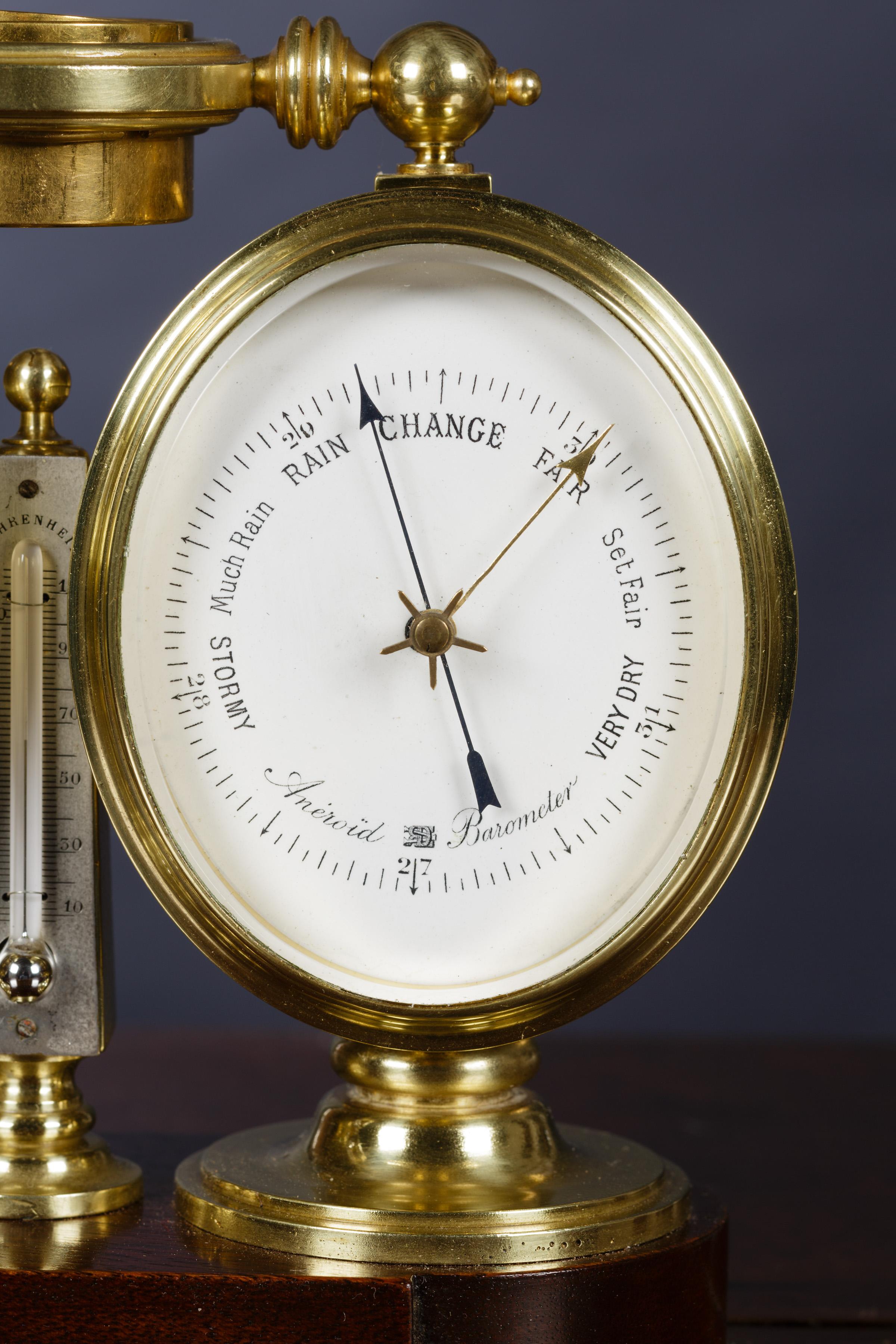 Victorian Clock / Barometer Compendium In Good Condition In Norwich, GB