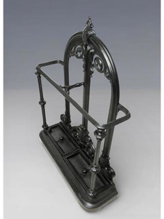 Victorian Coalbrookdale Cast Iron Stick Stand, 1870