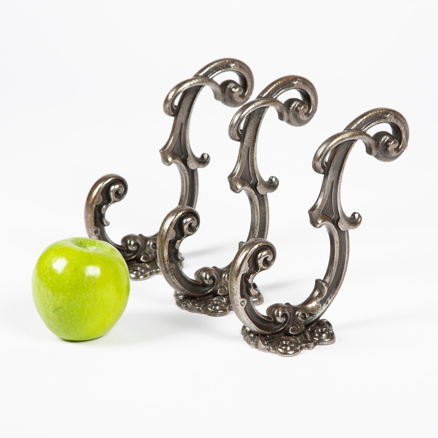 Victorian Coalbrookdale Style Cast Iron Hat & Coat Hooks 3