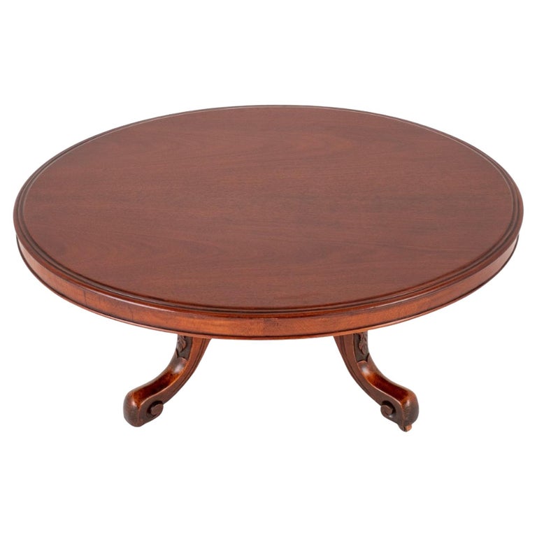 Victorian Coffee Table Oval Mahogany, 1870 For Sale at 1stDibs