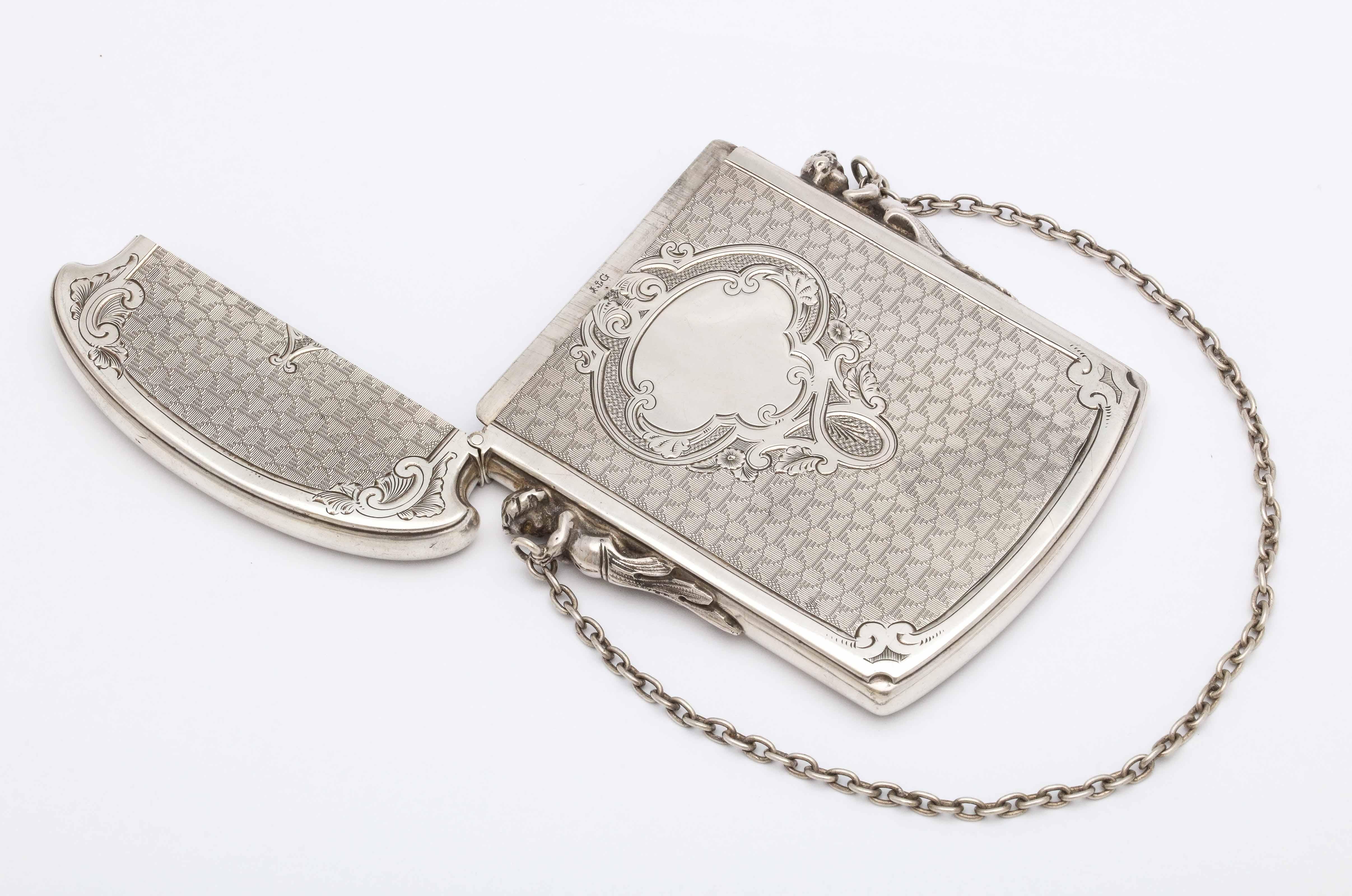 Victorian Coin Silver '.900' Calling Card/Business Card Holder by Gorham 1