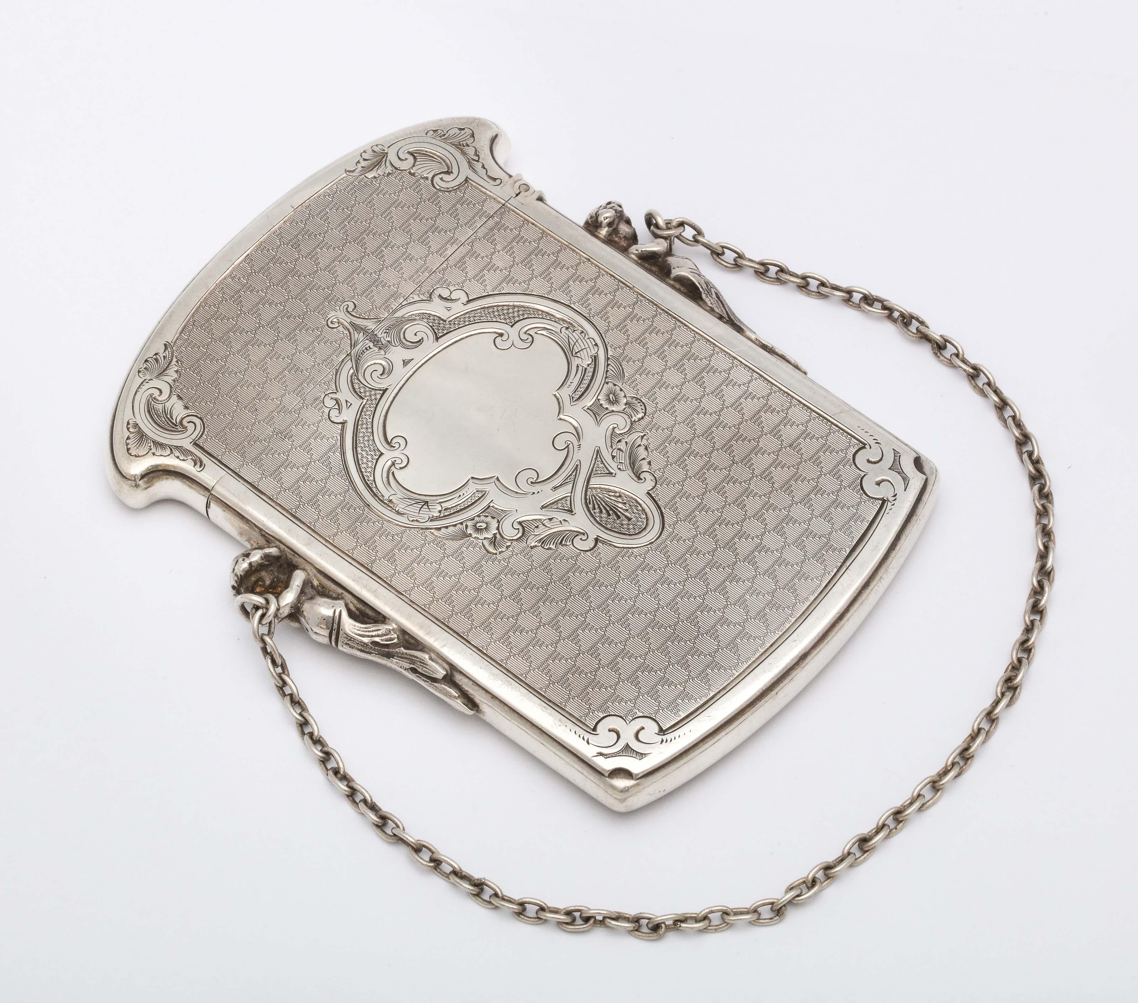 Victorian Coin Silver '.900' Calling Card/Business Card Holder by Gorham 5