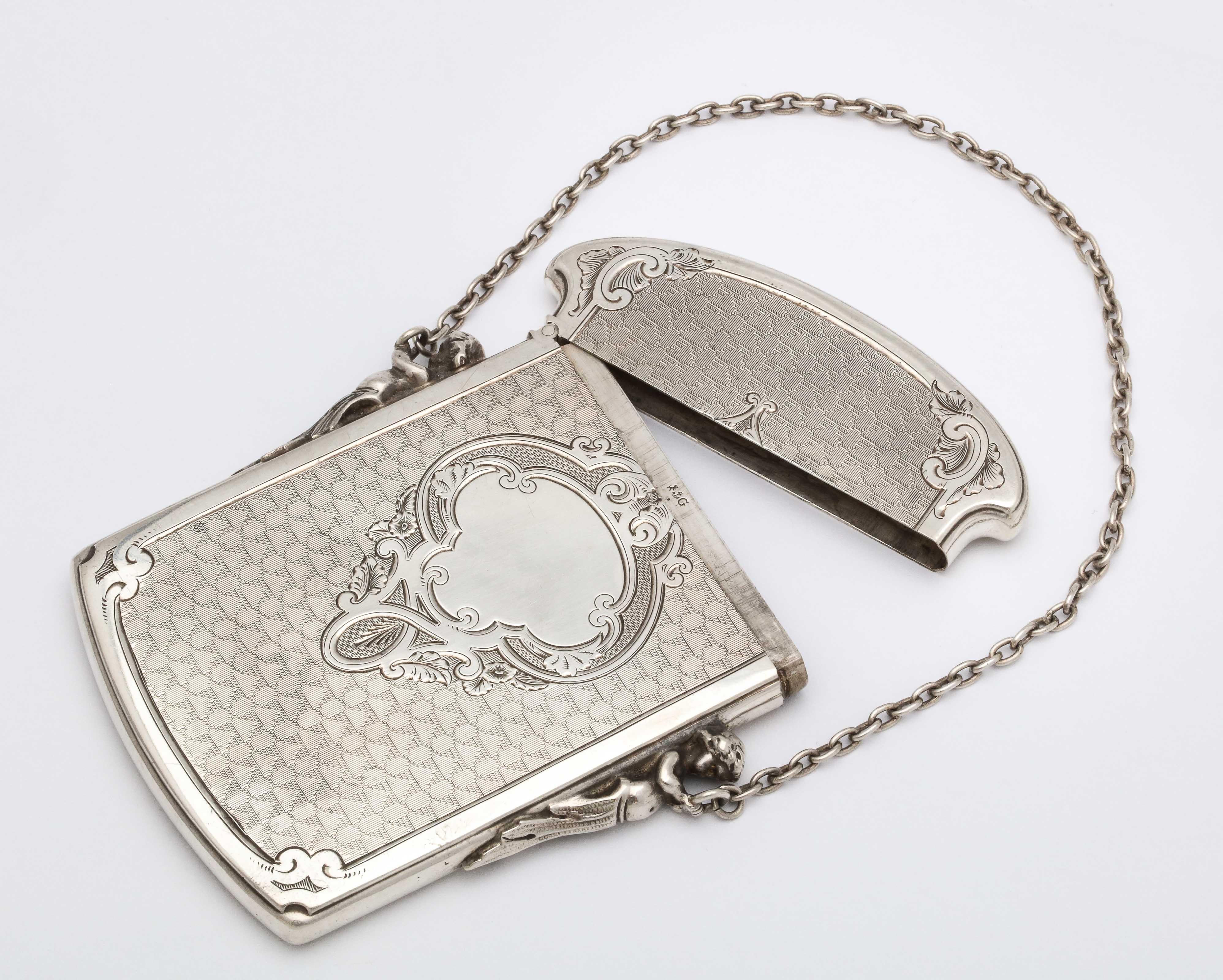 Victorian Coin Silver '.900' Calling Card/Business Card Holder by Gorham In Good Condition In New York, NY
