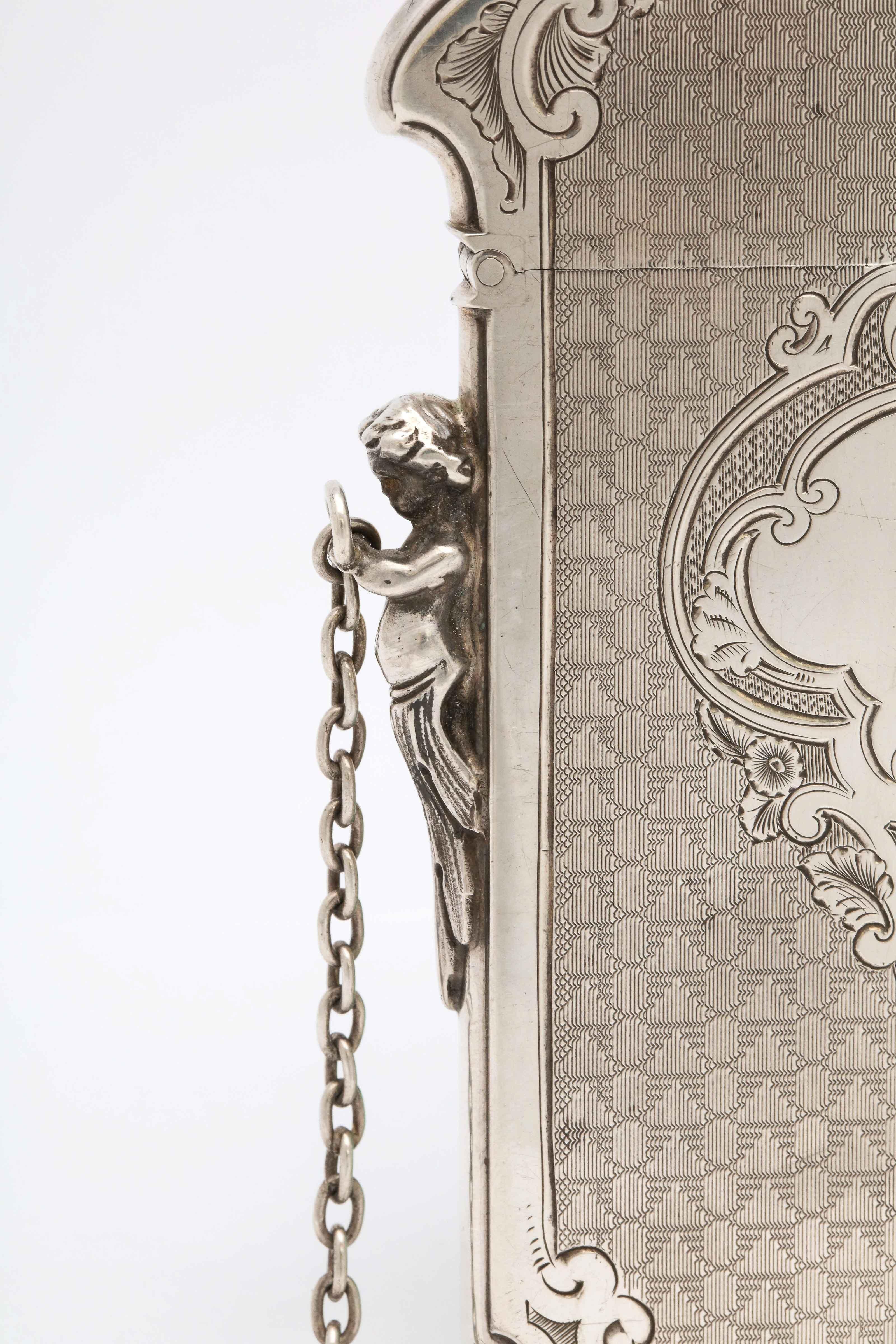 Mid-19th Century Victorian Coin Silver '.900' Calling Card/Business Card Holder by Gorham