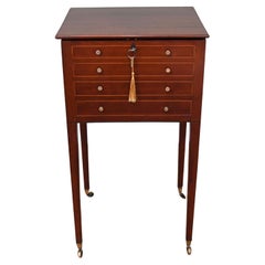 Victorian Collectors Cabinet Chest Mahogany Display 1880